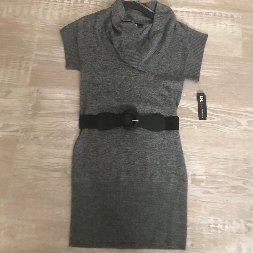 Closet Clean Out!! $8 Boutique Belted Sweater Dress -Size M